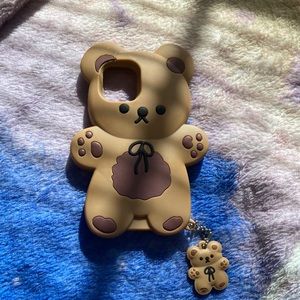 Teddy bear phone case for iPhone 12 mini